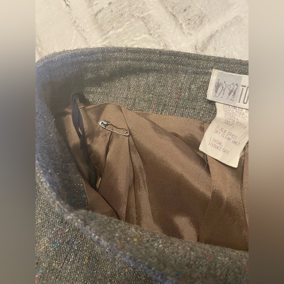TOGETHER Women’s 2 PC Suit Gray Speckled Wool Blend Tweed Size 14 - Picture 16 of 16